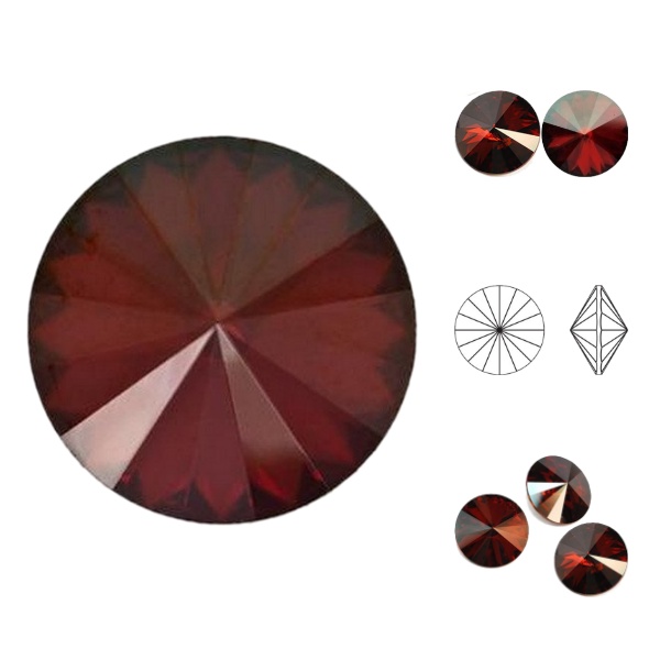 Swarovski Rivoli - Crystal Red Magma